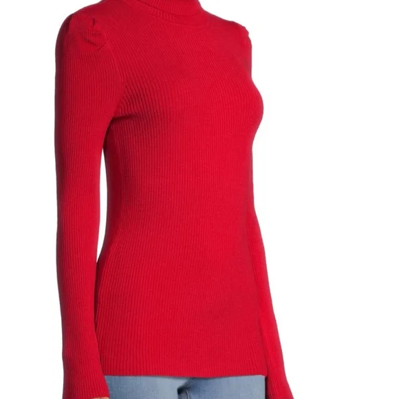 Turtleneck sweater pullover in red - Picture 2 of 8